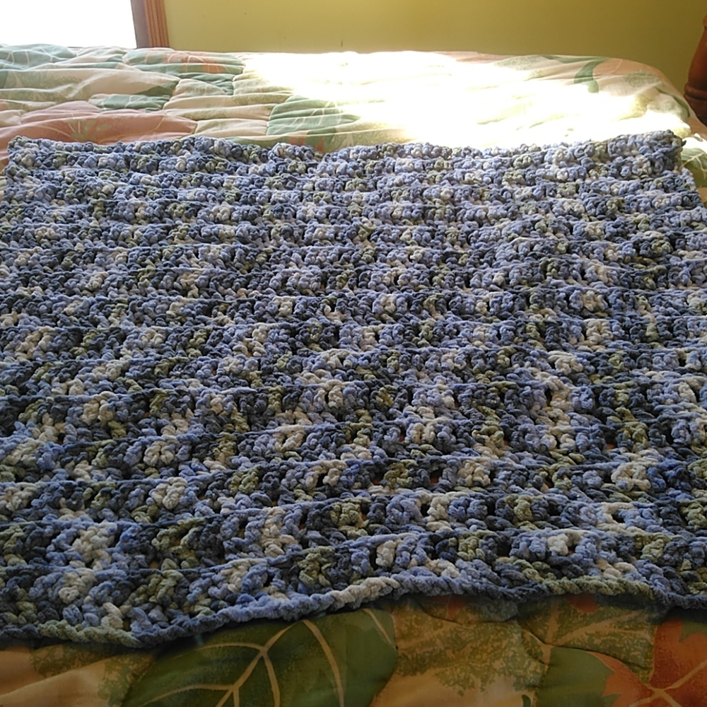 Homemade chrochet baby blanket